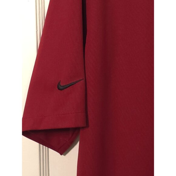 Nike Golf Men's Golf Shirt Burgundy Short Sleeve Large Size - Picture 7 of 7